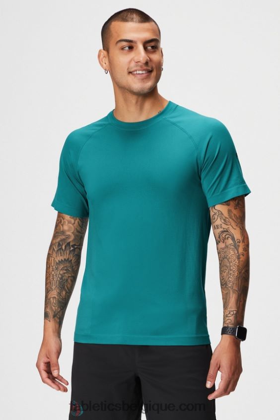 le jour de la formation tee 177 Hommes Fabletics 404P0T3472 Sarcelle foncée