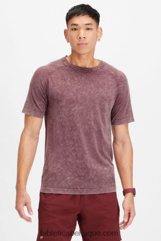 le jour de la formation tee 177 Hommes Fabletics 404P0T3476 sang de boeuf lavé