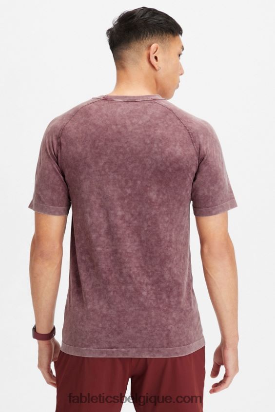 le jour de la formation tee 177 Hommes Fabletics 404P0T3476 sang de boeuf lavé