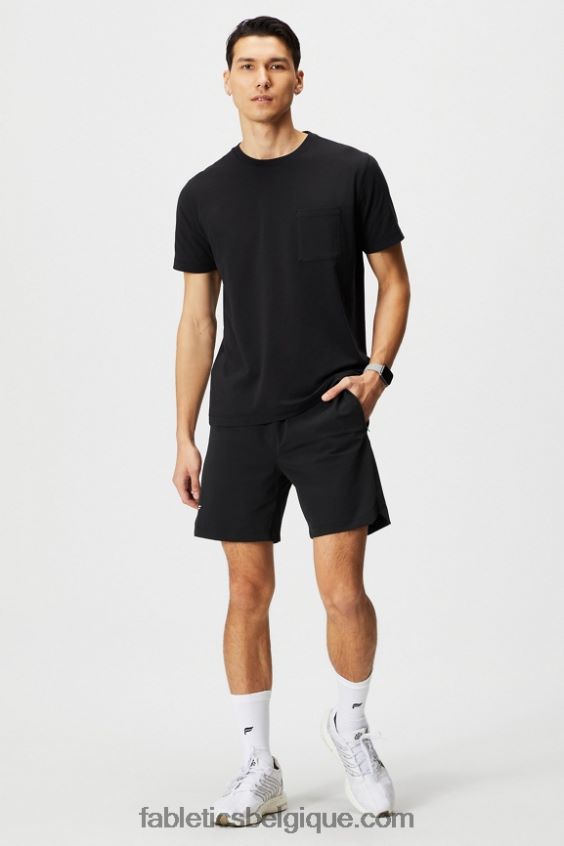 le t-shirt à poche 24-7 Hommes Fabletics 404P0T3448 noir
