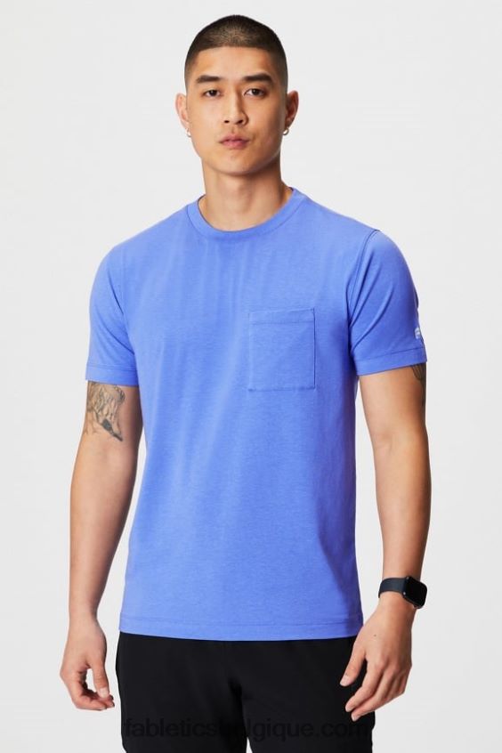 le t-shirt à poche 24-7 Hommes Fabletics 404P0T3450 punch pervenche
