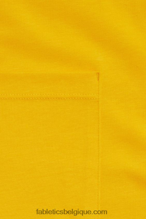 le t-shirt à poche 24-7 Hommes Fabletics 404P0T3451 Coucher de soleil jaune