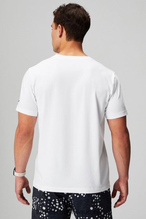 le t-shirt à poche 24-7 Hommes Fabletics 404P0T3453 blanc classique