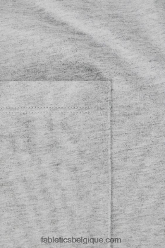 le t-shirt à poche 24-7 Hommes Fabletics 404P0T3454 gris chiné classique
