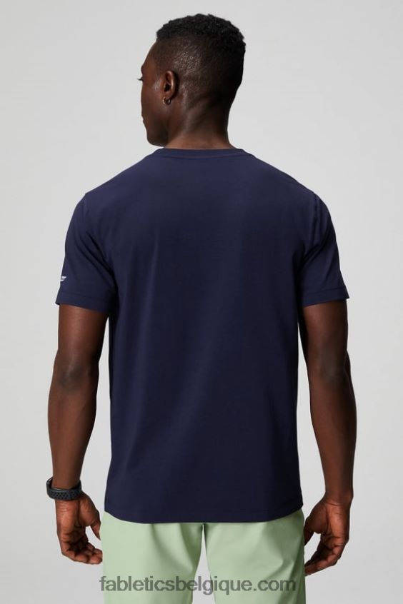 le t-shirt à poche 24-7 Hommes Fabletics 404P0T3455 bleu marine profond