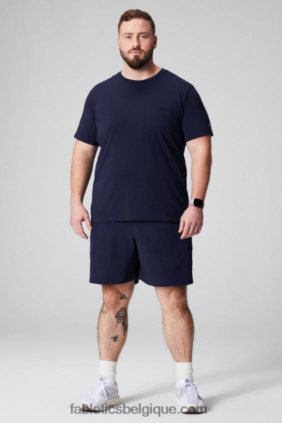 le t-shirt à poche 24-7 Hommes Fabletics 404P0T3456 bleu marine profond