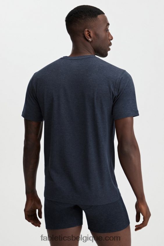 le t-shirt restoreknit Hommes Fabletics 404P0T3555 marine classique