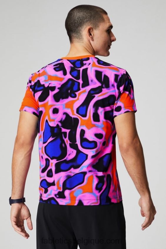 le tee 24-7 181 Hommes Fabletics 404P0T3504 orange passion folie estivale