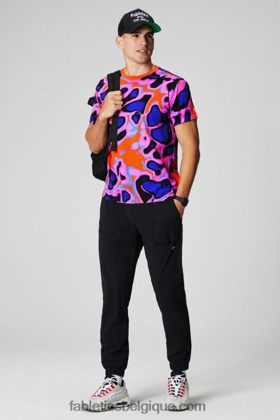 le tee 24-7 181 Hommes Fabletics 404P0T3504 orange passion folie estivale
