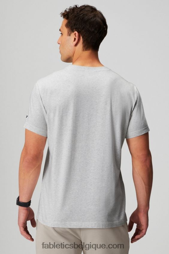 le tee 24-7 182 Hommes Fabletics 404P0T3510 gris clair chiné
