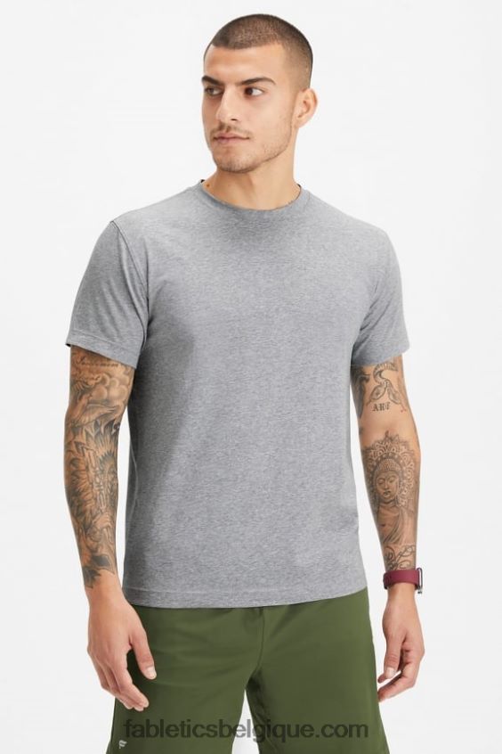 le tee 24-7 183 Hommes Fabletics 404P0T3516 gris chiné classique