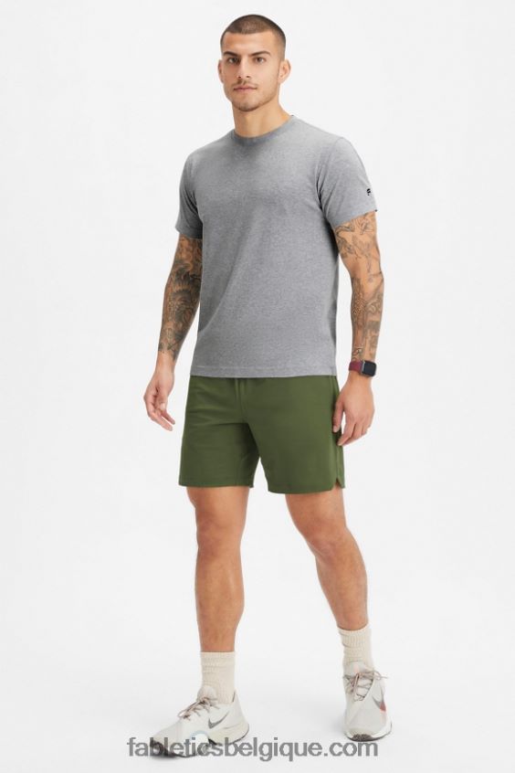 le tee 24-7 183 Hommes Fabletics 404P0T3516 gris chiné classique