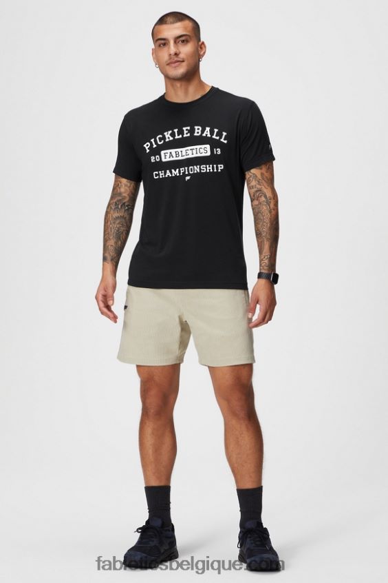 le tee 24-7 185 Hommes Fabletics 404P0T3544 champion du pb noir