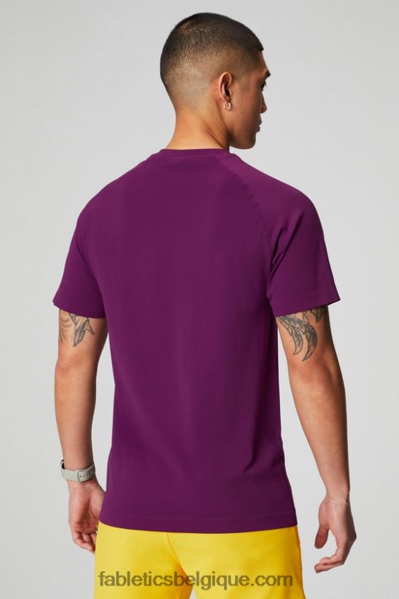 le tee de la journée d\'entraînement 174 Hommes Fabletics 404P0T3458 aubergine