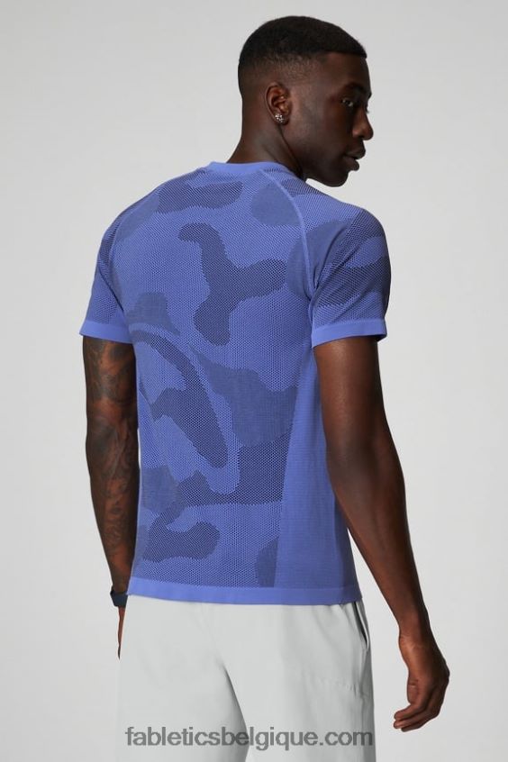 le tee de la journée d\'entraînement 174 Hommes Fabletics 404P0T3459 punch pervenche vagues d\'été