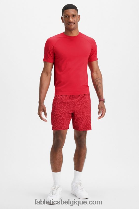 le tee de la journée d\'entraînement 176 Hommes Fabletics 404P0T3470 cerise classique