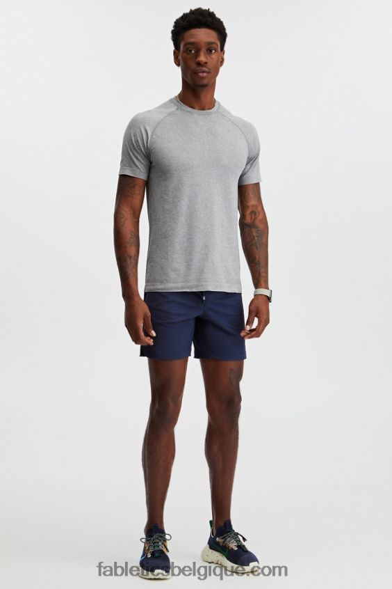 le tee de la journée d\'entraînement 178 Hommes Fabletics 404P0T3479 htr gris moyen