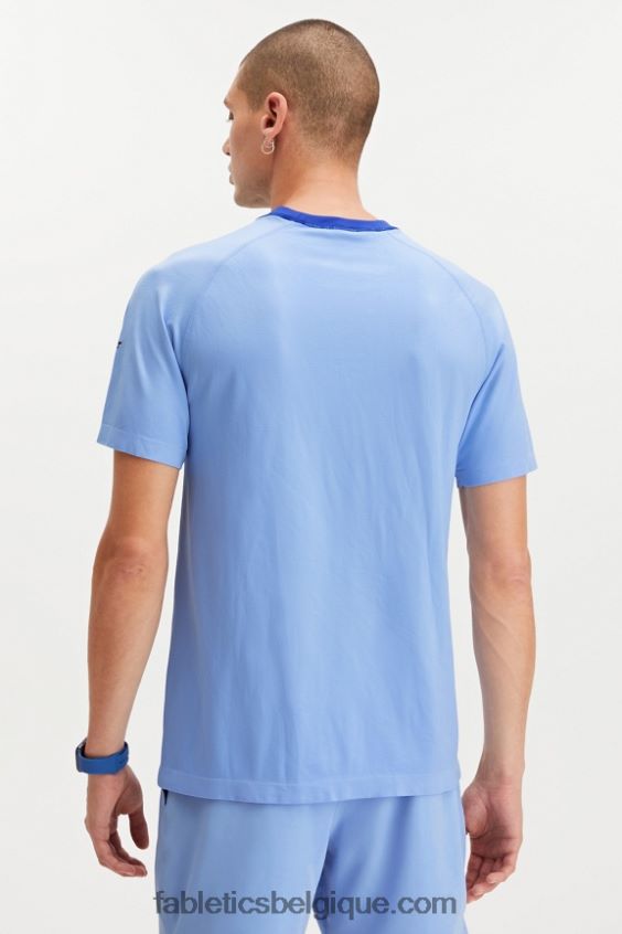 le tee de la journée d\'entraînement 179 Hommes Fabletics 404P0T3485 bleu vapeur