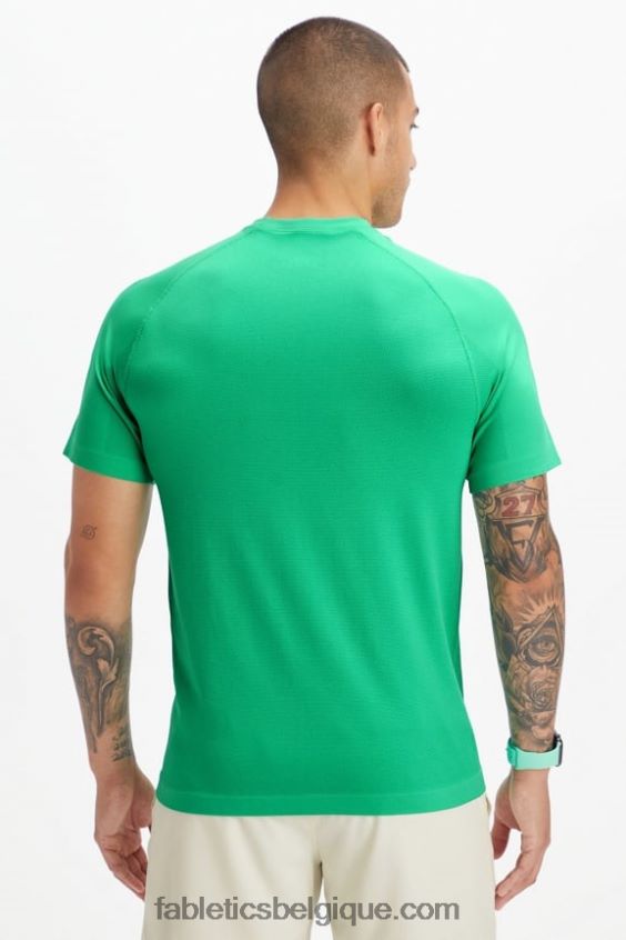 le tee de la journée d\'entraînement 180 Hommes Fabletics 404P0T3487 vert essentiel