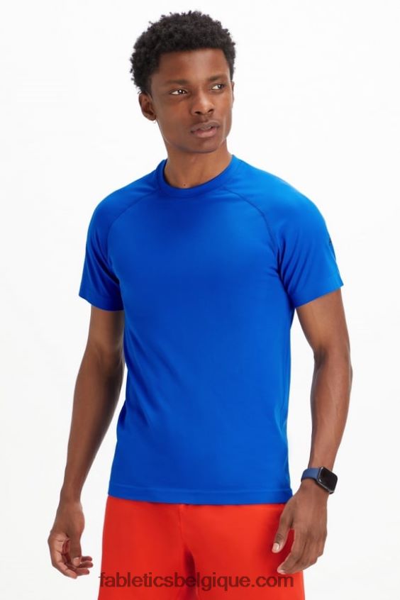 le tee de la journée d'entraînement 180 Hommes Fabletics 404P0T3488 bleu de course