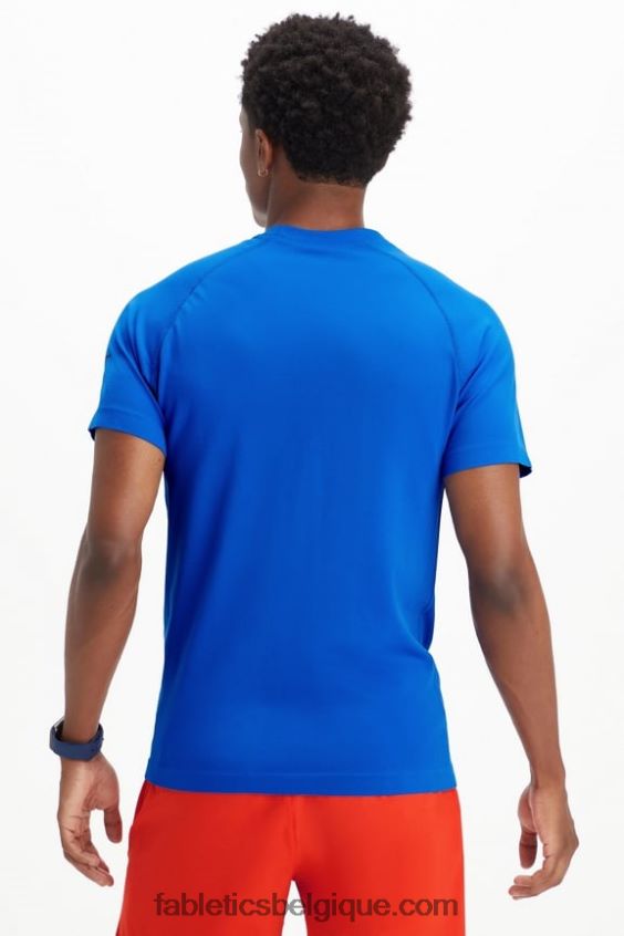le tee de la journée d\'entraînement 180 Hommes Fabletics 404P0T3488 bleu de course