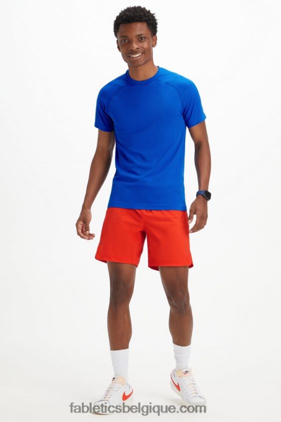 le tee de la journée d\'entraînement 180 Hommes Fabletics 404P0T3488 bleu de course