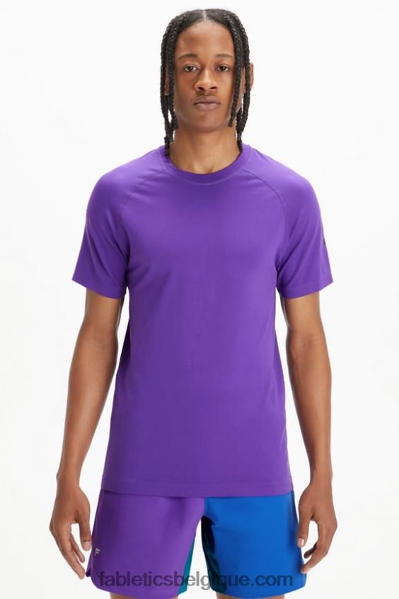 le tee de la journée d'entraînement 180 Hommes Fabletics 404P0T3490 prune royale