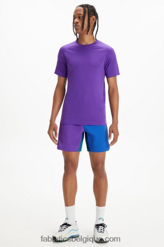 le tee de la journée d\'entraînement 180 Hommes Fabletics 404P0T3490 prune royale