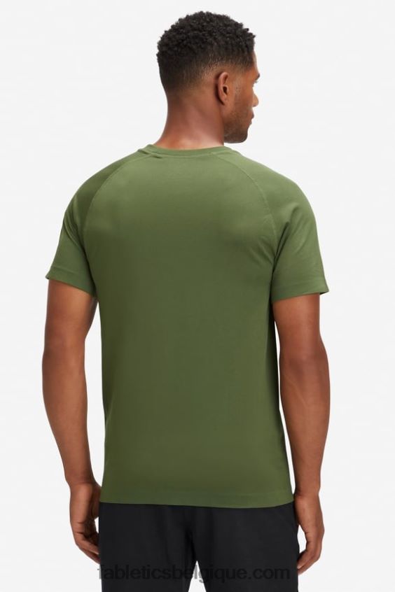 le tee de la journée d\'entraînement 186 Hommes Fabletics 404P0T3550 mousse noire