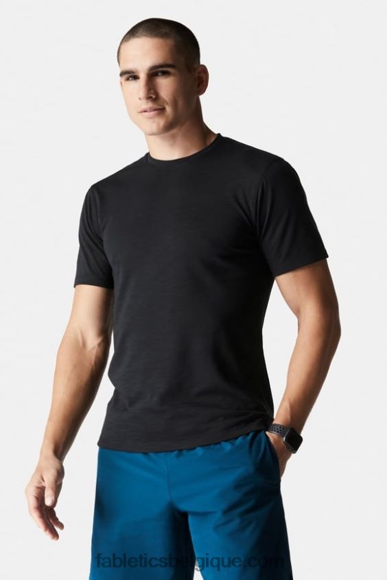 le tee de la première rangée Hommes Fabletics 404P0T3552 noir