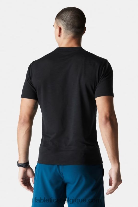 le tee de la première rangée Hommes Fabletics 404P0T3552 noir
