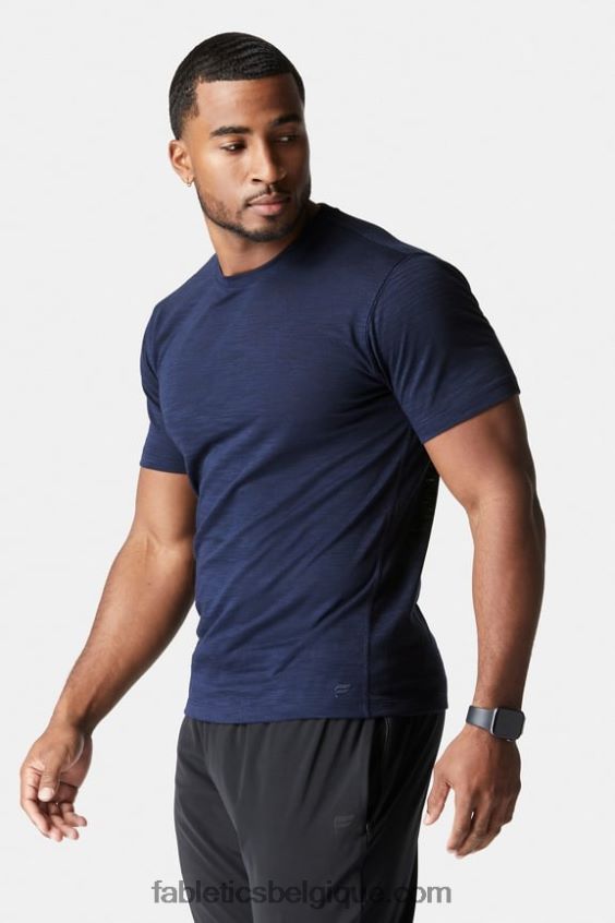 le tee de la première rangée Hommes Fabletics 404P0T3553 marine