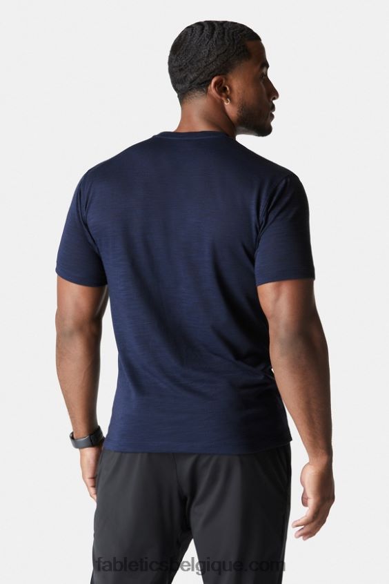le tee de la première rangée Hommes Fabletics 404P0T3553 marine