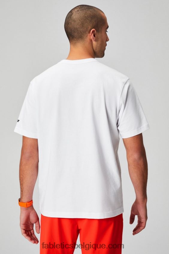 le tee-shirt r&r Hommes Fabletics 404P0T3523 collage blanc classique