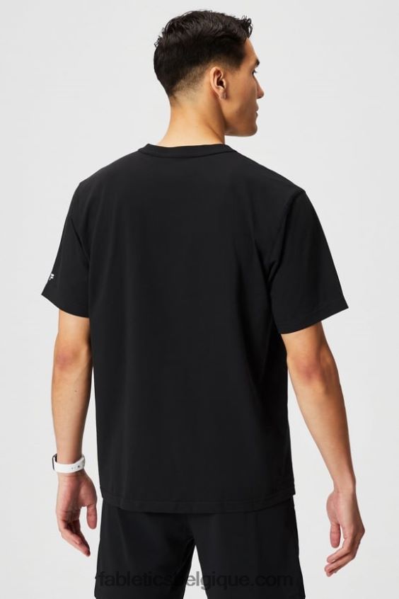 le tee-shirt r&r Hommes Fabletics 404P0T3525 sport rapide noir