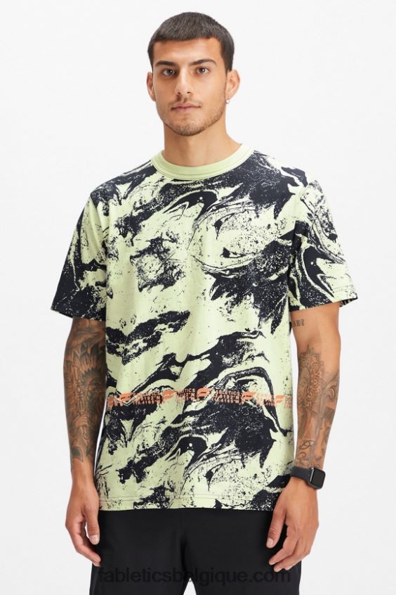 le tee-shirt r&r Hommes Fabletics 404P0T3529 grain de sport lumineux