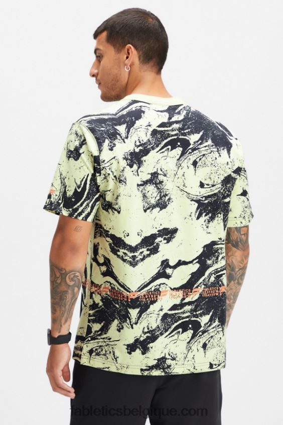 le tee-shirt r&r Hommes Fabletics 404P0T3529 grain de sport lumineux