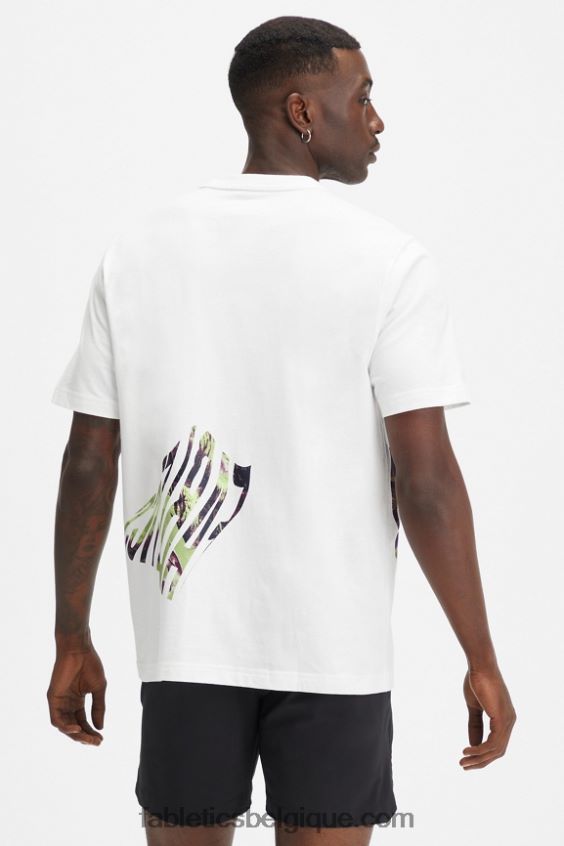 le tee-shirt r&r Hommes Fabletics 404P0T3530 ondelettes blanches