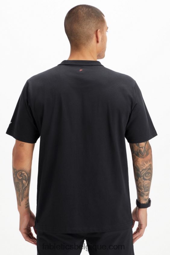 le tee-shirt r&r Hommes Fabletics 404P0T3533 tous ensemble noirs