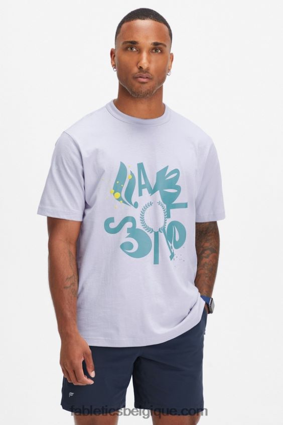 le tee-shirt r&r Hommes Fabletics 404P0T3556 brume lilas shreddin et ridin