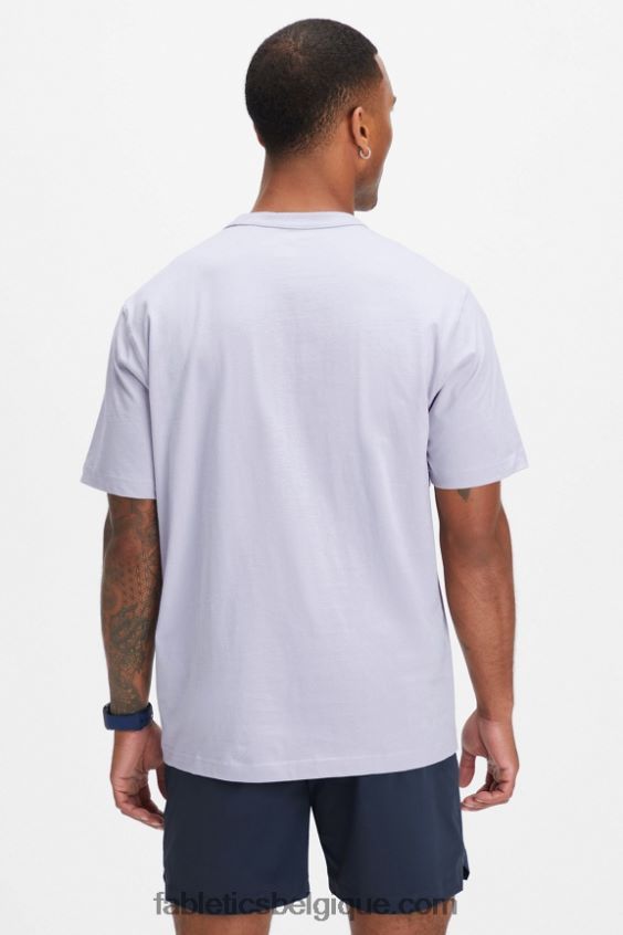 le tee-shirt r&r Hommes Fabletics 404P0T3556 brume lilas shreddin et ridin