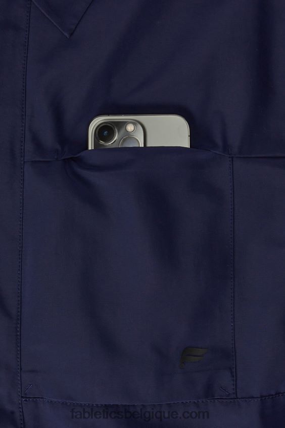 la veste d\'avant-poste Hommes Fabletics 404P0T3632 bleu marine profond