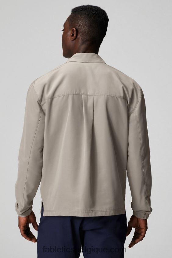 la veste d\'avant-poste Hommes Fabletics 404P0T3633 kaki brutaliste