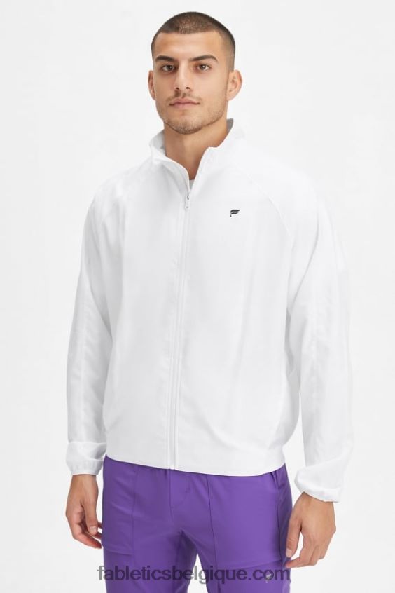 la veste d'intervalle Hommes Fabletics 404P0T3640 blanc classique