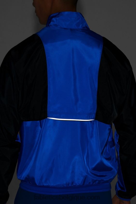la veste d\'intervalle Hommes Fabletics 404P0T3644 bloc bleu de course